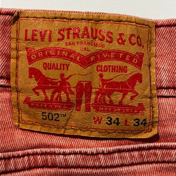 502 Rust Levis 34x34 - Picture 3 of 4